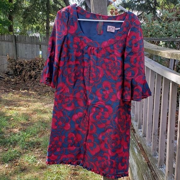 Juicy Couture 100% Silk Floral  Shift Dress - Picture 8 of 8